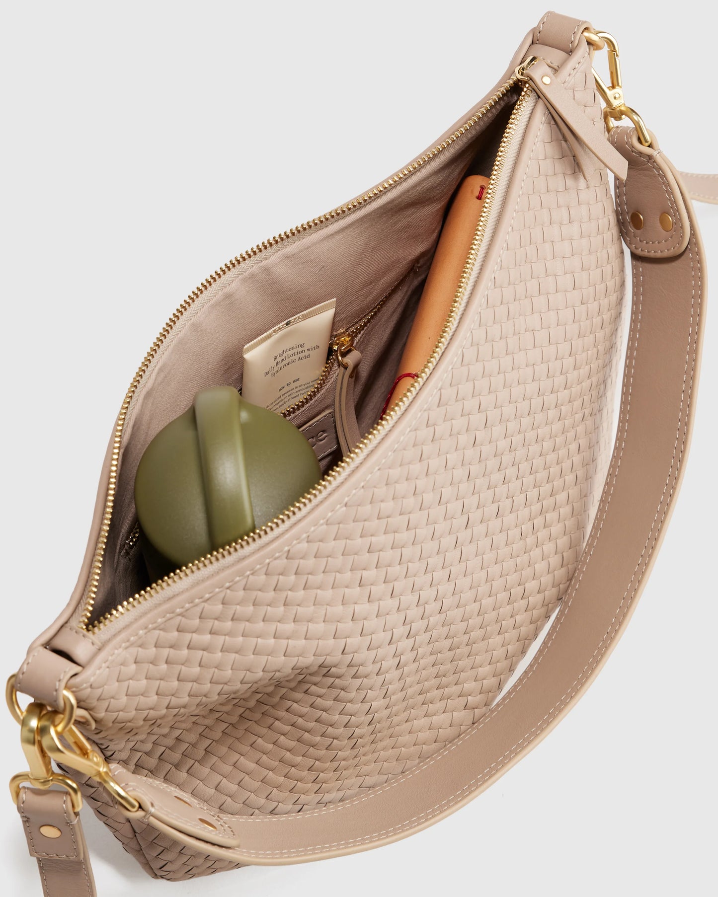 Sloane Handwoven Shoulder Bag - One Size / Cognac