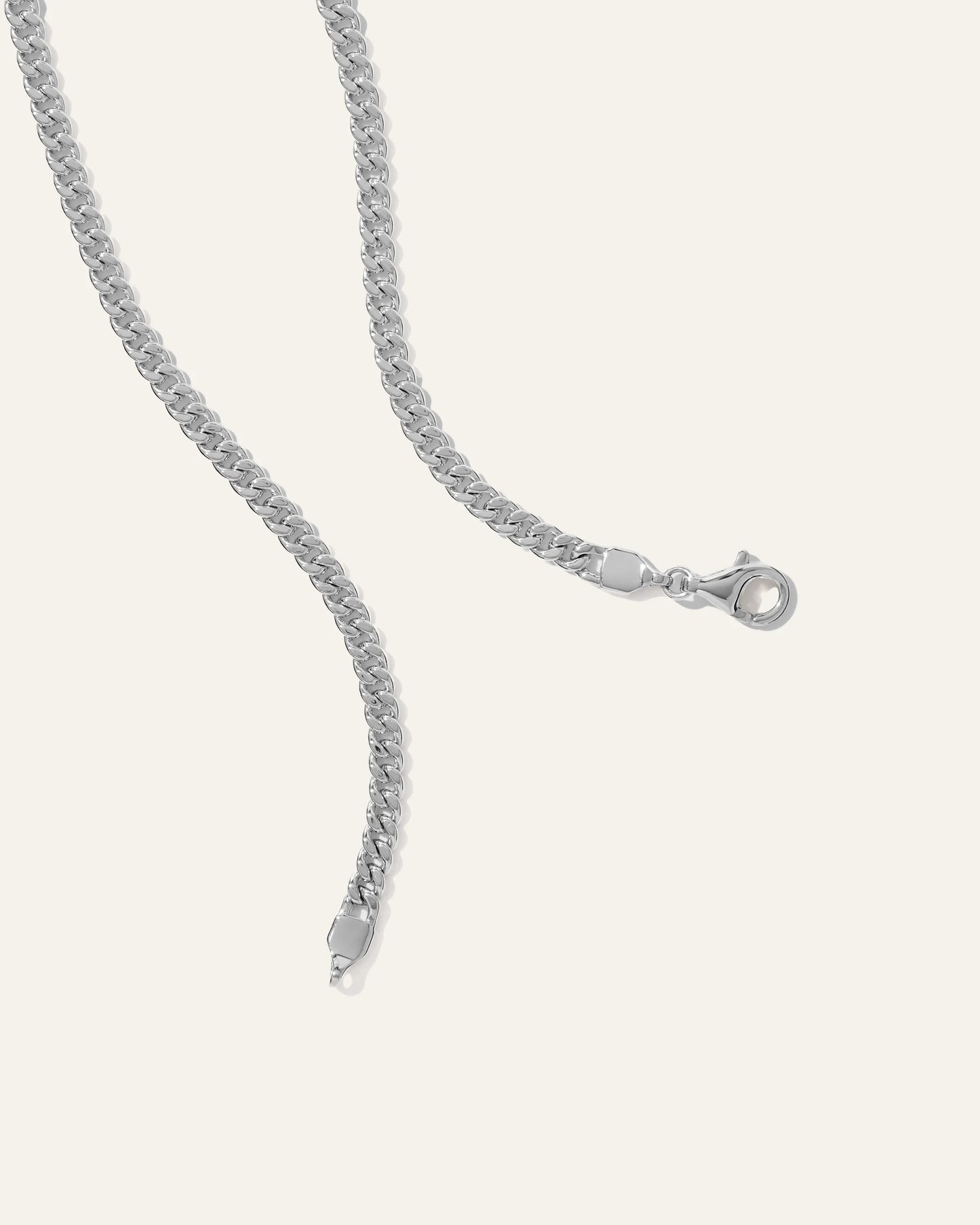 Cuban Curb Chain Necklace - 20" / Gold Vermeil