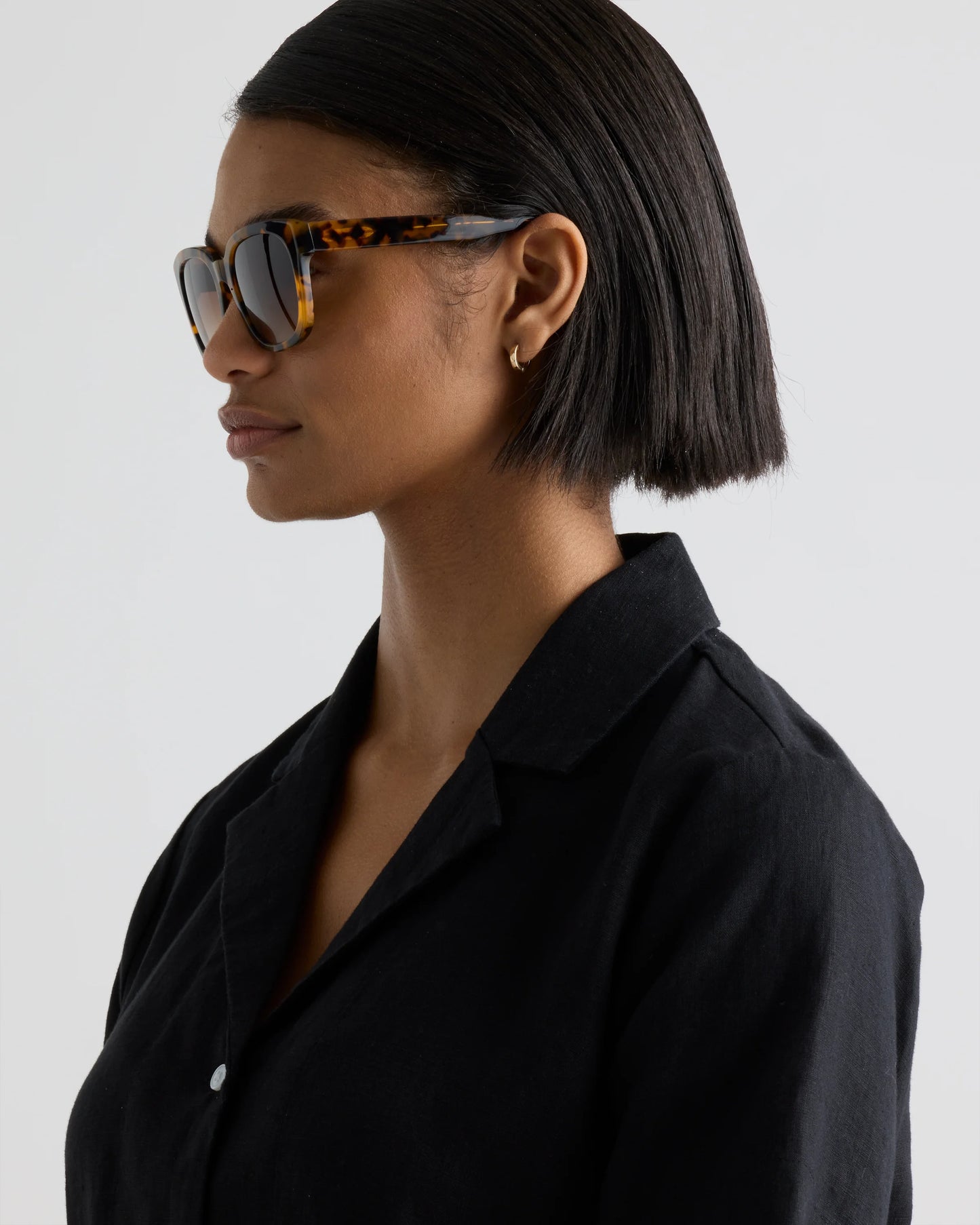 Barcelona Polarized Acetate Sunglasses - One Size / Tortoise with Brown Gradient lens