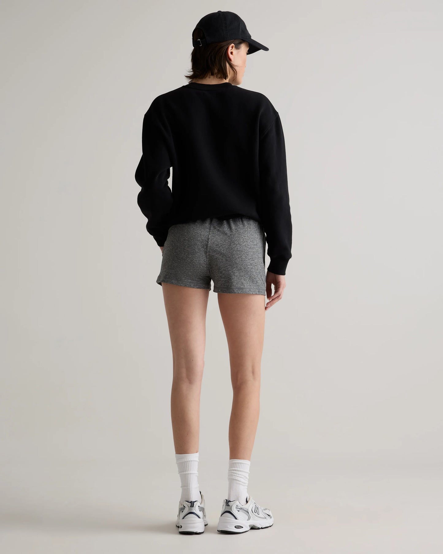 Flowknit Mid-Rise Shorts - XS / Heather Deep Navy