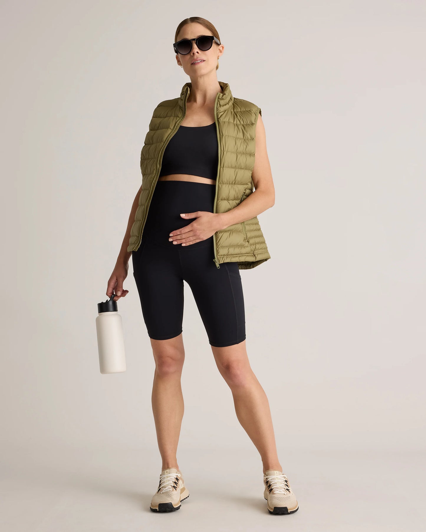 Ultra-Form Maternity Pocket Bike Short 9" - XS / Dark Coal