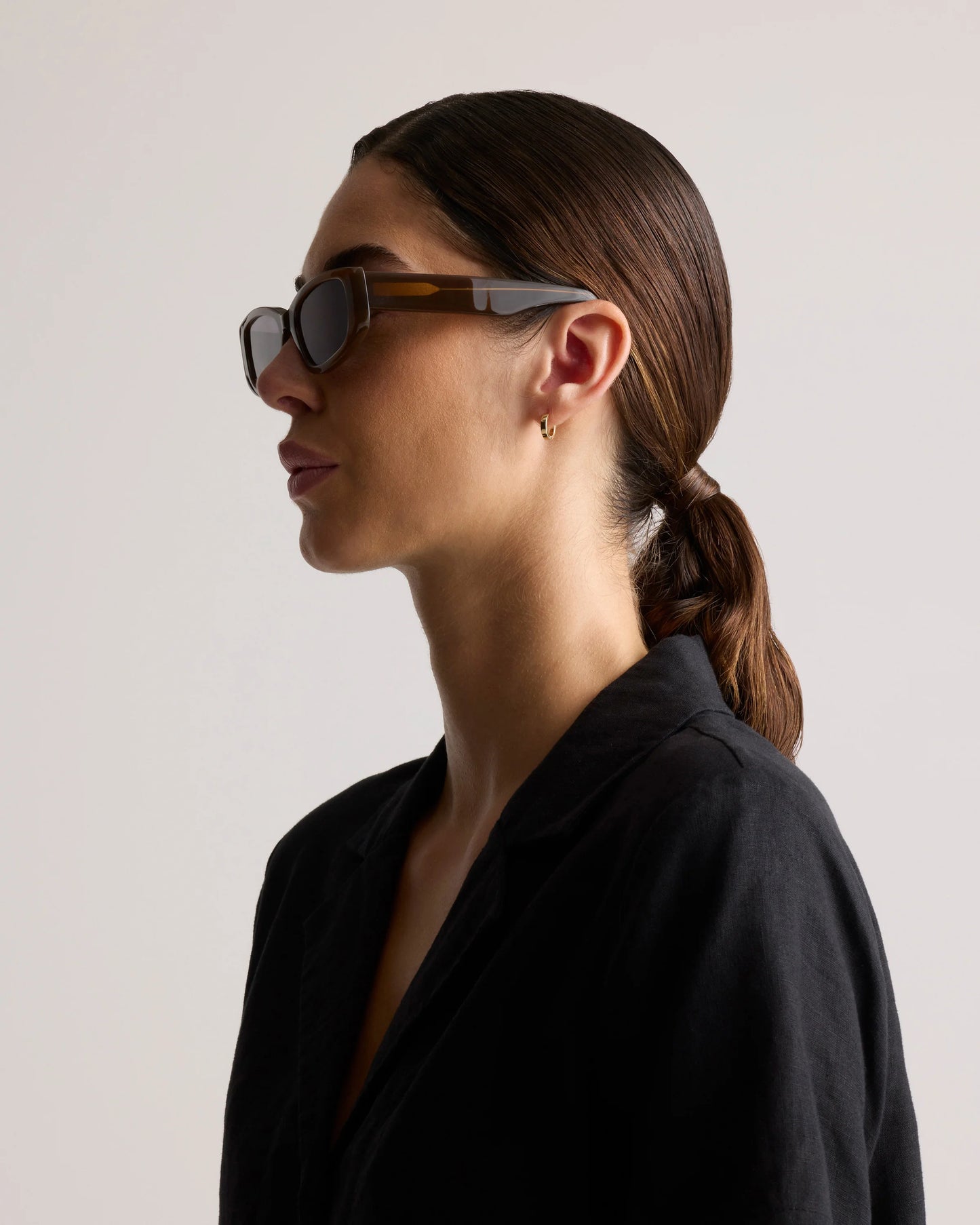 Granada Polarized Acetate Sunglasses - One Size / Cream with Grey lens