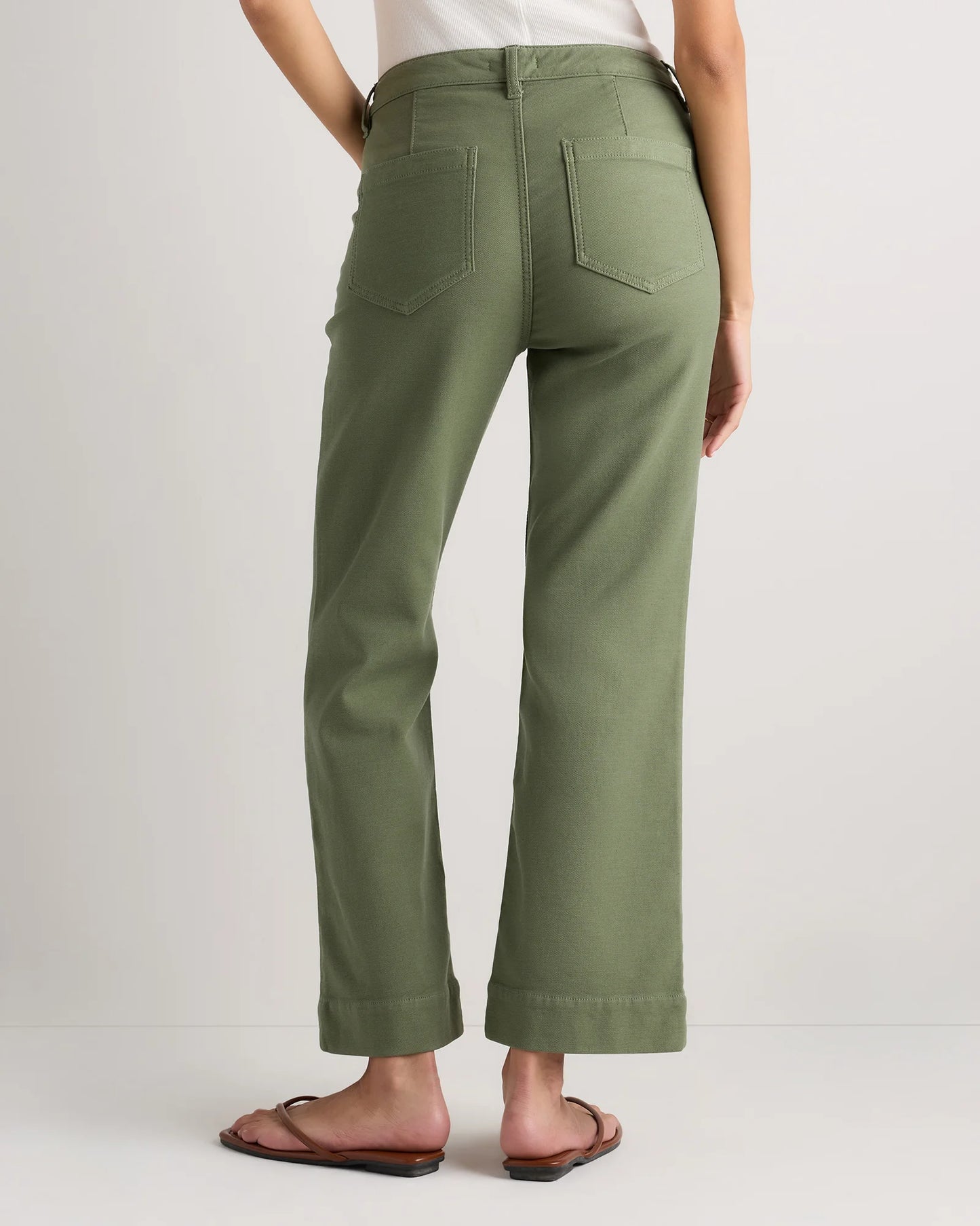 French Terry Wide Leg Pants - 0 / Deep Navy