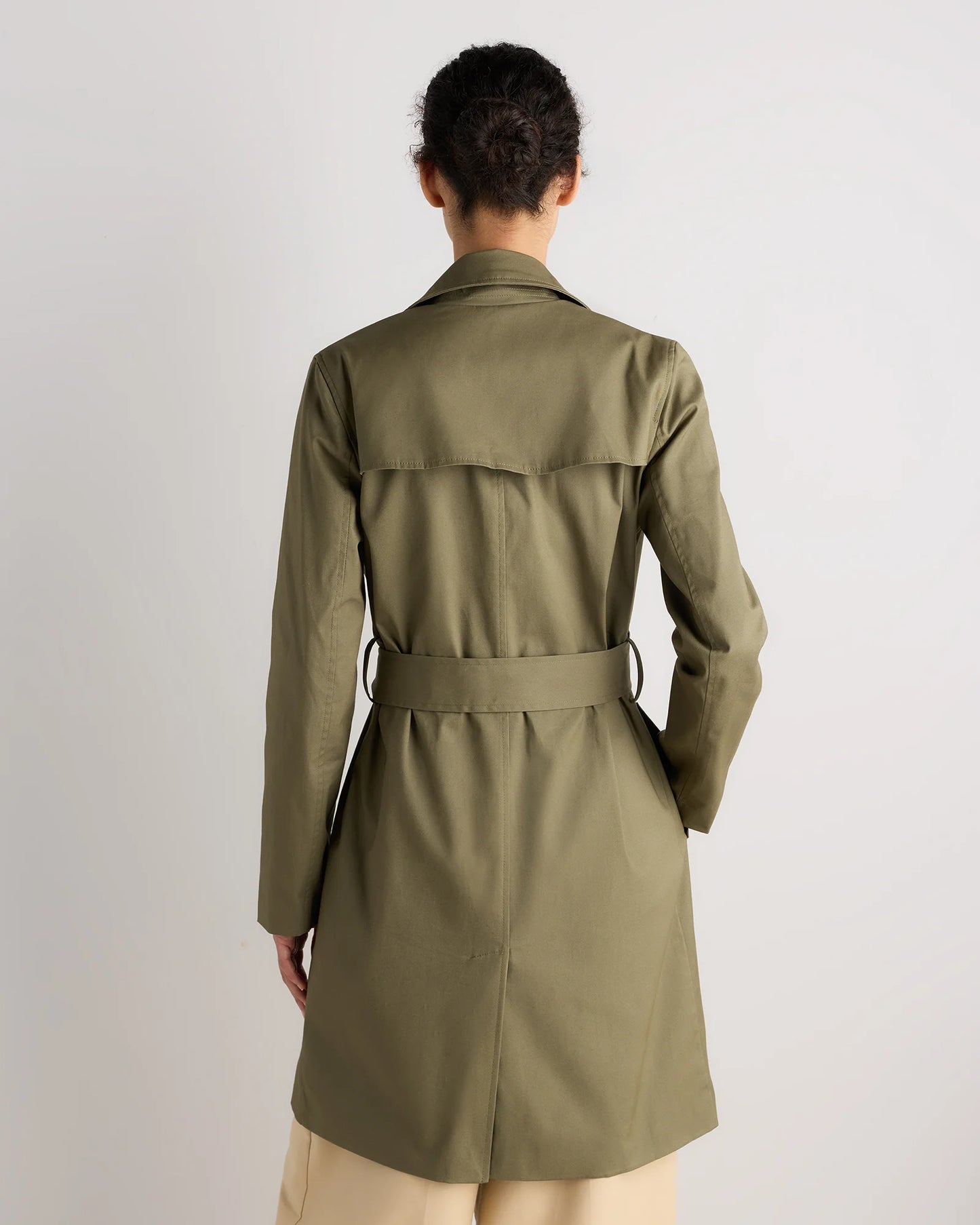 Comfort Stretch Trench Coat - XS / Navy