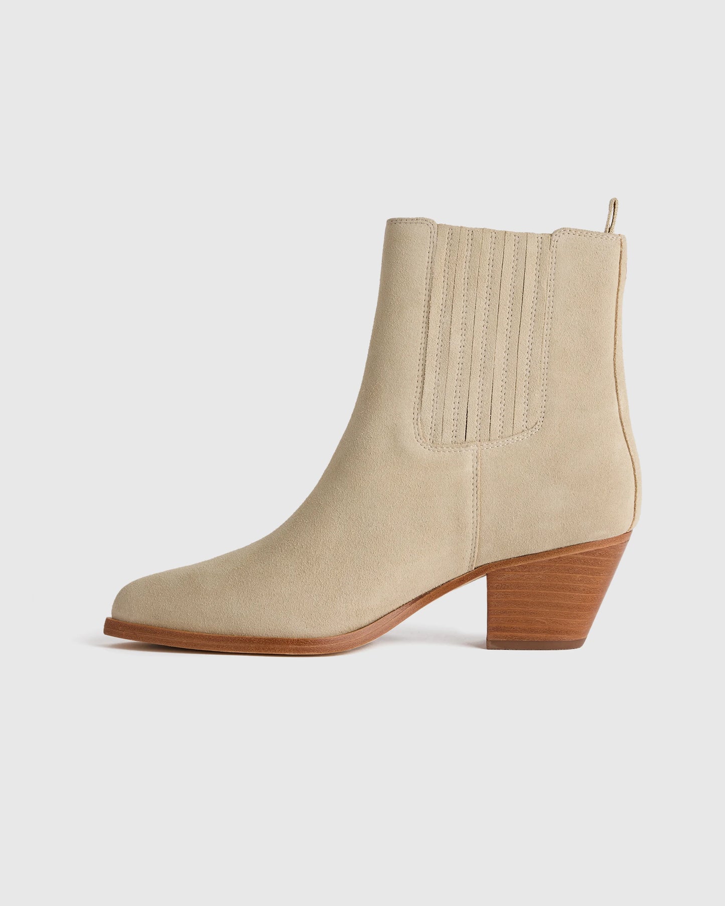 Italian Leather Western Chelsea Ankle Boot - 5 / Coffee Bean