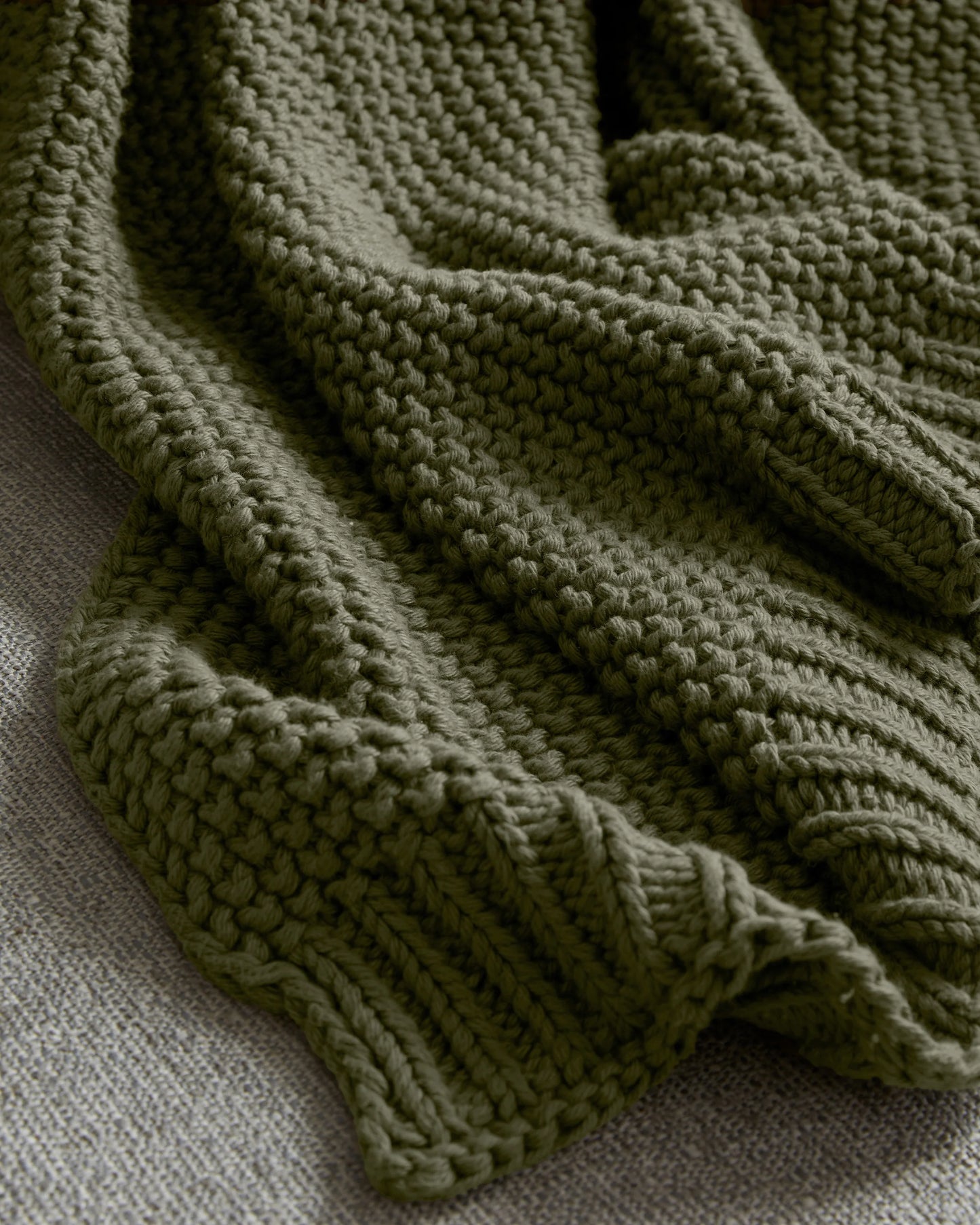 Cotton Fisherman Throw - 50x60 / Espresso
