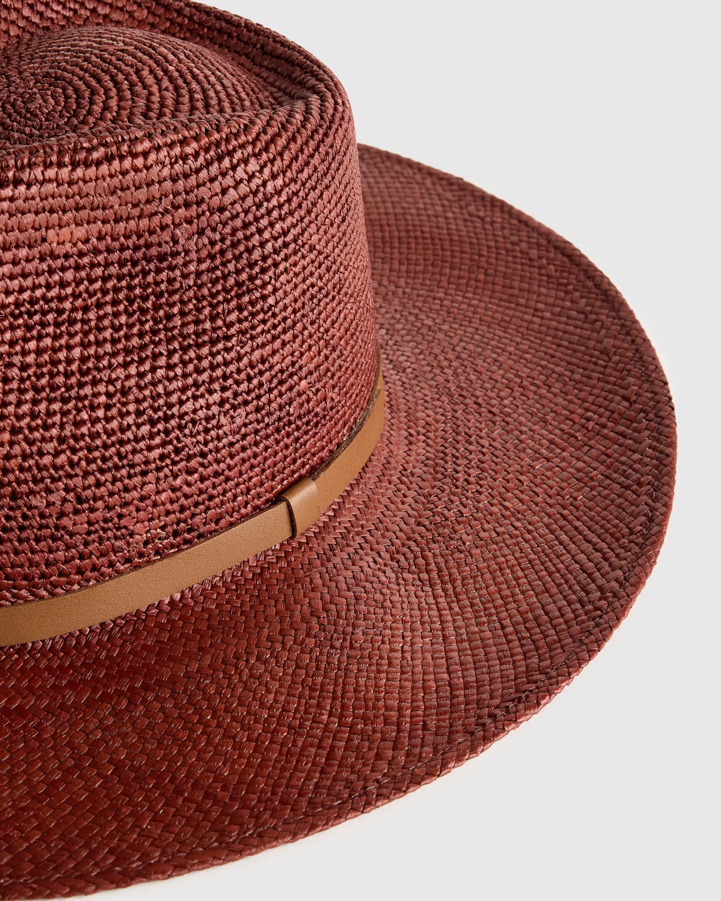 Toquilla Straw Crochet Fedora - S / Natural