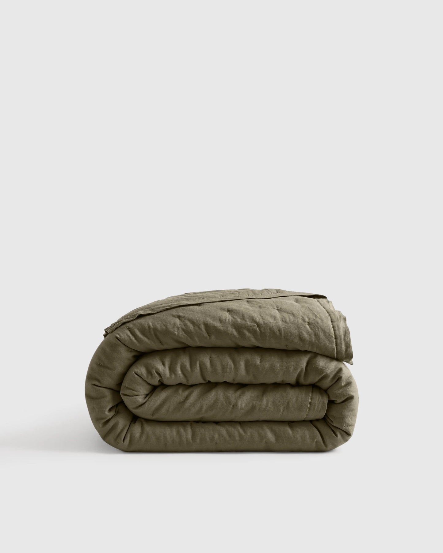 European Linen Dream Quilt - Twin / White