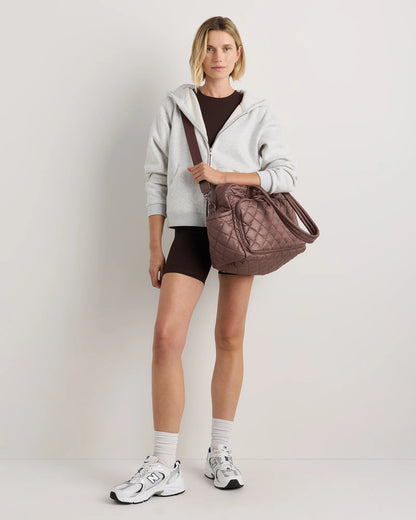 Transit Quilted Duffle Bag - One Size / Taupe Brown