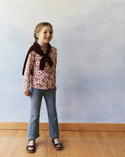 100% Organic Cotton Jersey Long Sleeve Tee - 2T / Dino Sketch