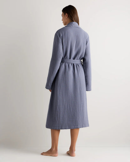 Soft Layered Turkish Cotton Robe - XS / White
