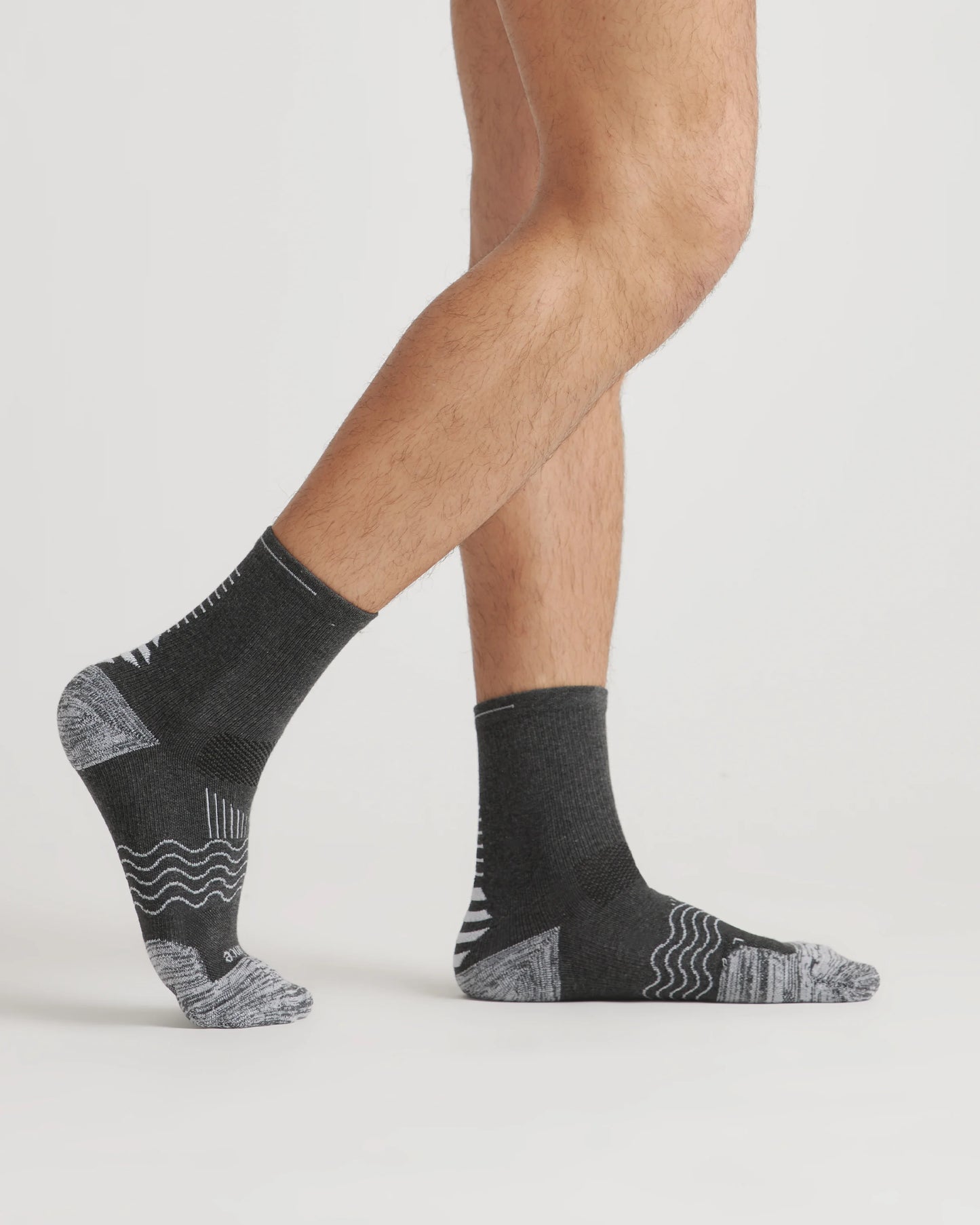Performance Running Crew Socks (4-Pack) - S / White