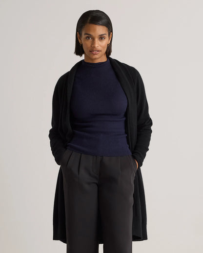Mongolian Cashmere Duster Cardigan Sweater - XS / Oatmeal