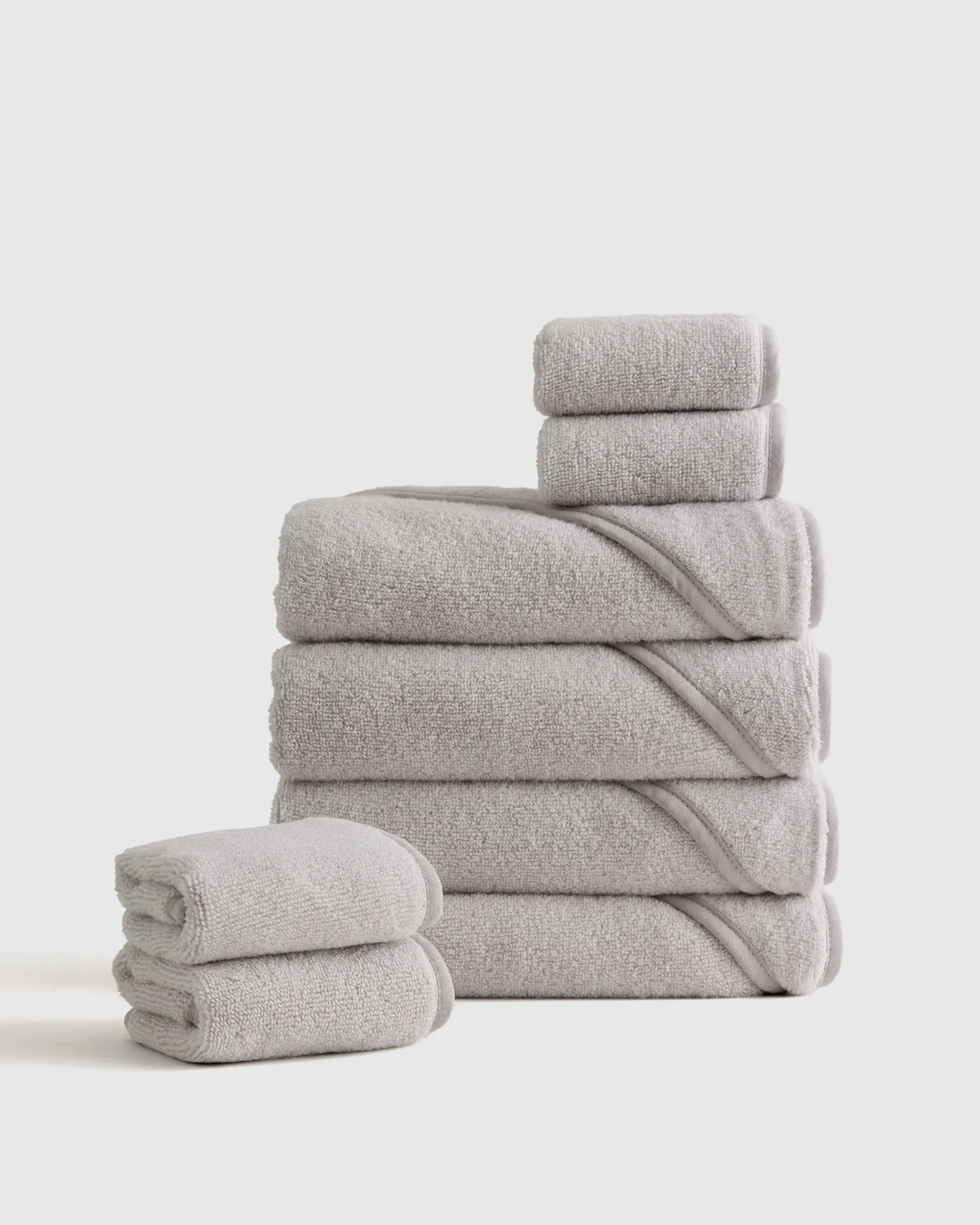 Organic Turkish Cotton Baby Bath Bundle 8-Pack - One Size / Light Blue