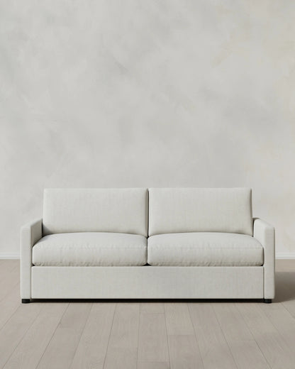 Brennan Sleeper Sofa in Performance Chenille Linen Blend - Queen / Snow
