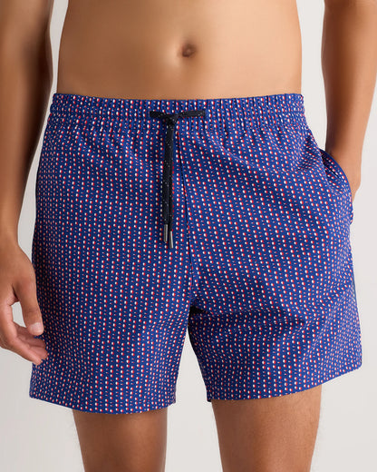 Italian Swim Trunks - 5.5" - XS / Navy Diamond Geo