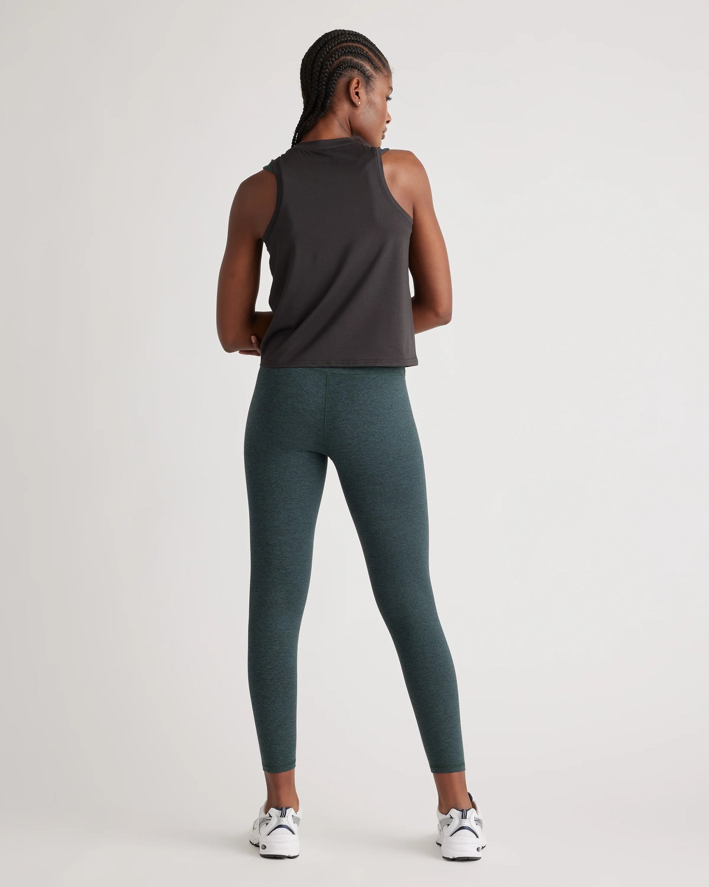Flowknit Breeze High-Neck Tank - XS / Heather Deep Navy
