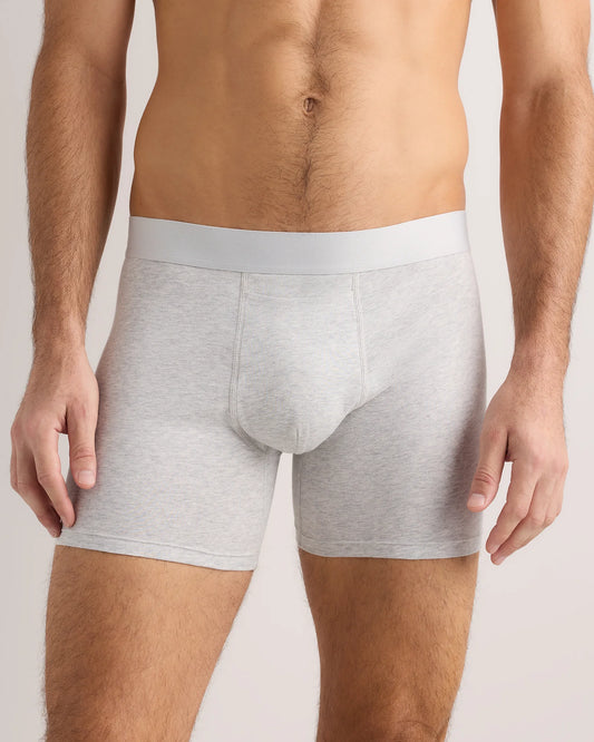 Organic Cotton 4'' Trunk (3-pack) - XS / Light Grey