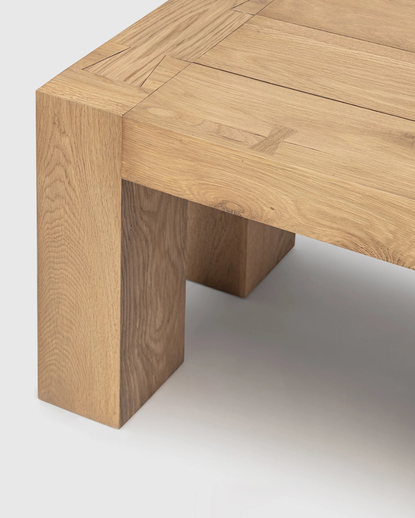 Reclaimed Oak Parsons Dining Bench - One Size / Weathered Oak