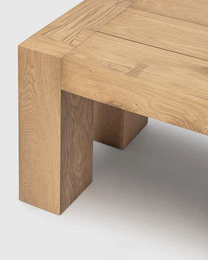 Reclaimed Oak Parsons Dining Bench - One Size / Weathered Oak