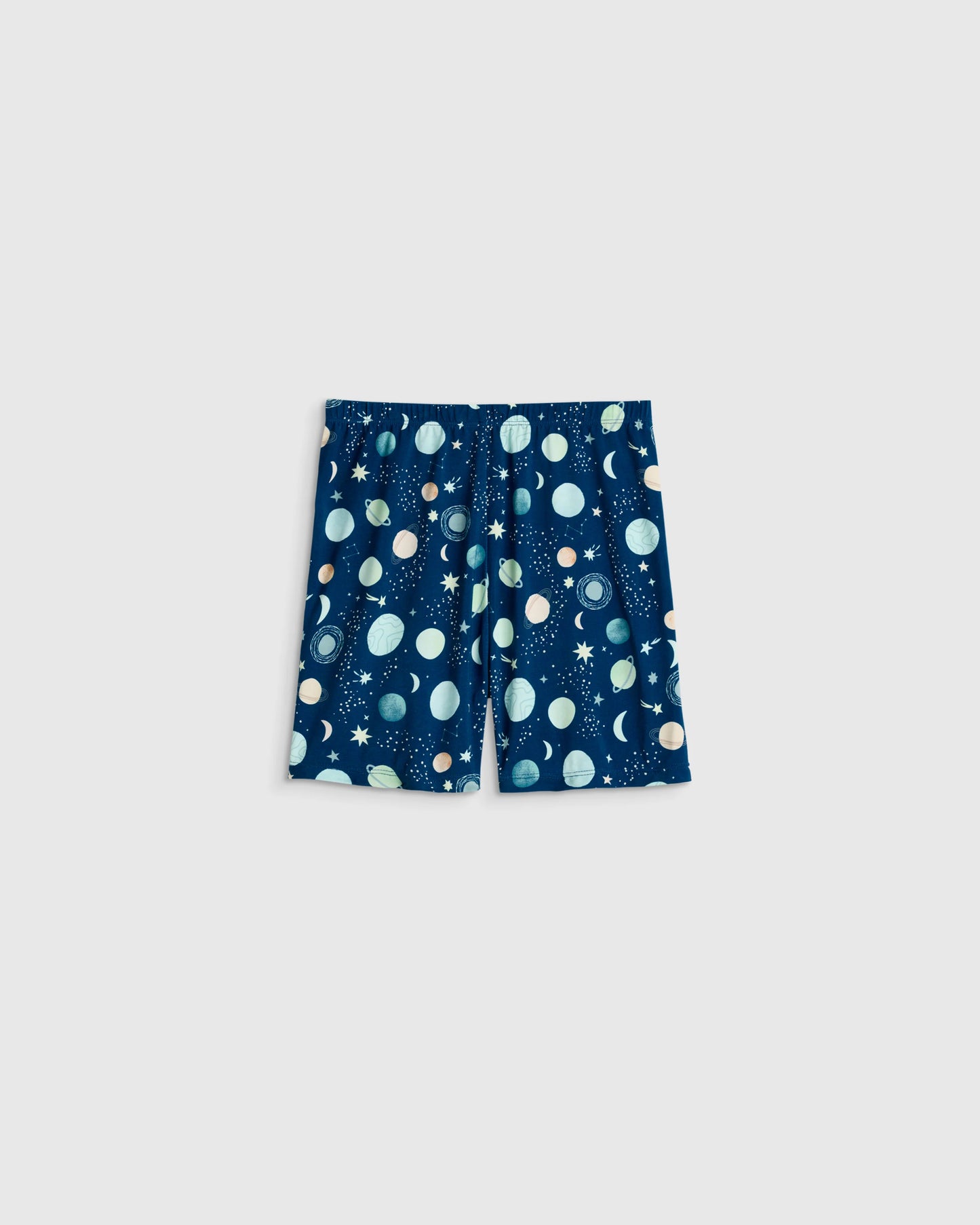 Bamboo Short Sleeve and Shorts Pajama Set - 6 / Lavender Hearts