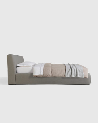Plush Low Profile Platform Bed - Queen / Ivory
