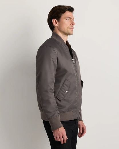 Flight Nylon Bomber Jacket - S / Navy