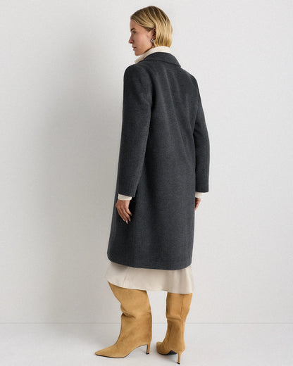 Wool Cashmere Blazer Coat - XS / Mocha Brown