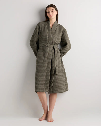 Organic Turkish Waffle Robe - XS / White