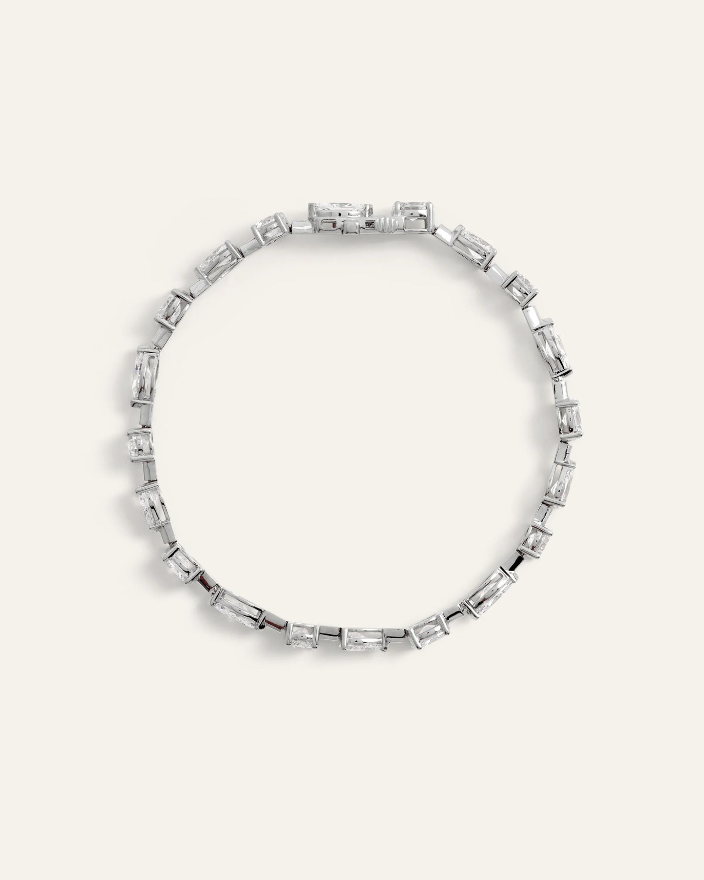 14K Gold Lab Grown Diamond Mixed Shape Tennis Bracelet - 6.5" / Yellow Gold