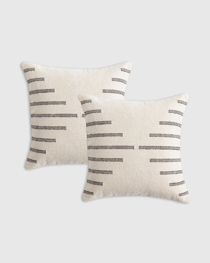 Bold Stripe Pillow Cover (Set of 2) - 20x20 / Black