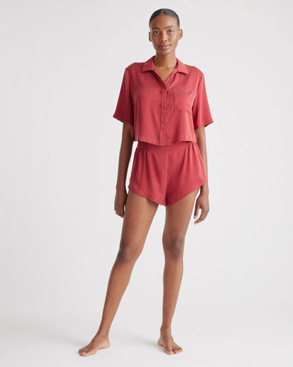 100% Washable Silk Pajama Shorts - XS / Toasted Almond