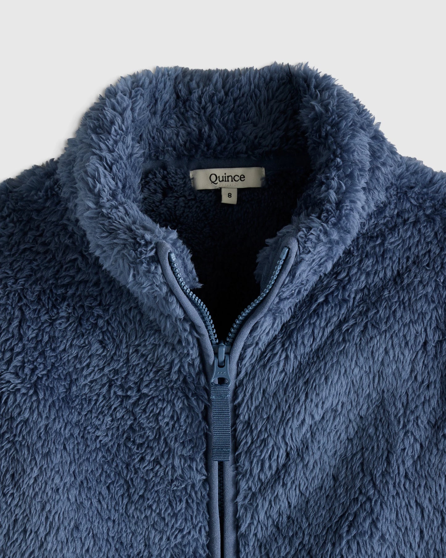 Recycled Sherpa Fleece Jacket - 6 / Vintage Blue