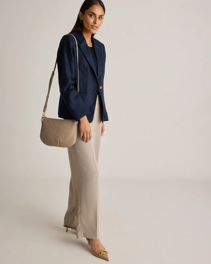 Sloane Handwoven Mini Shoulder Bag - One Size / Cognac