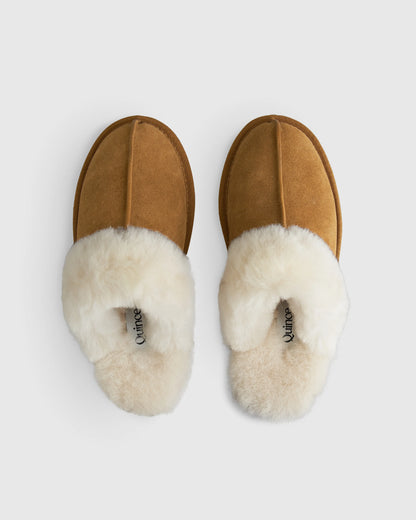 Australian Shearling Scuff Slipper - 6 / Black