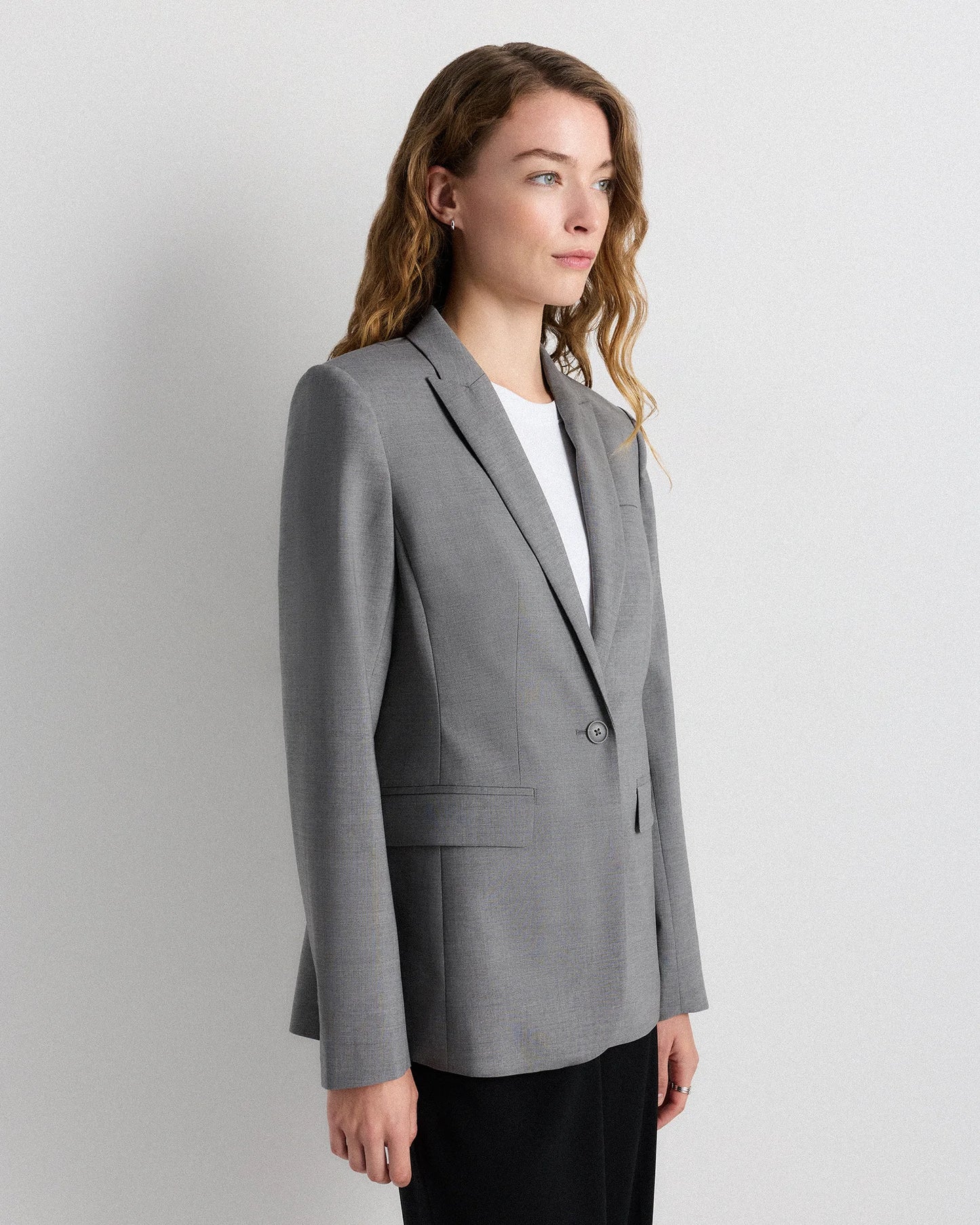 Italian Wool Long Blazer - XS / Sahara Camel