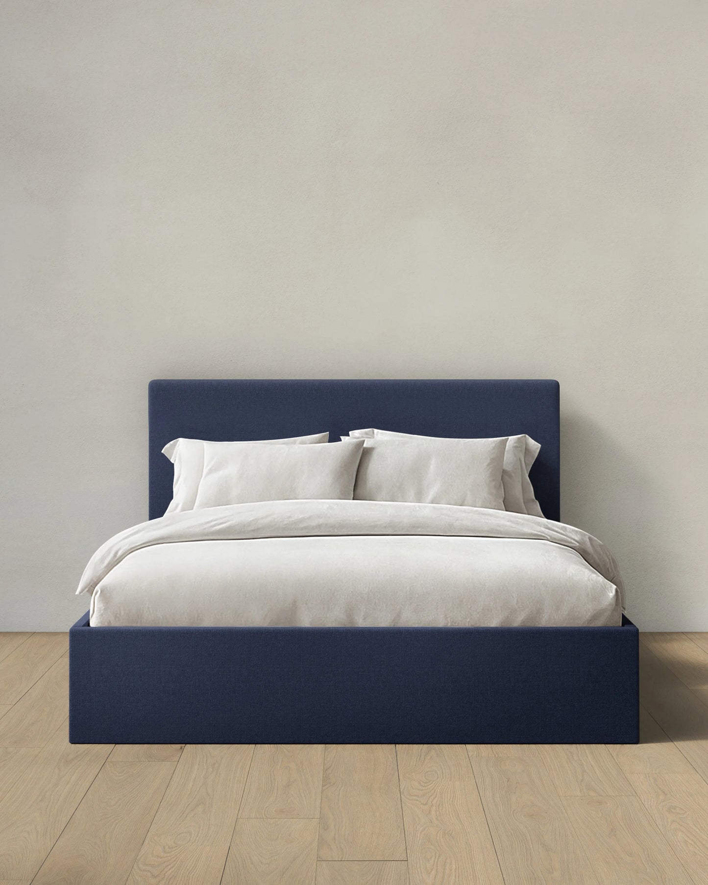 100% Linen Square Bed - Full / Canvas