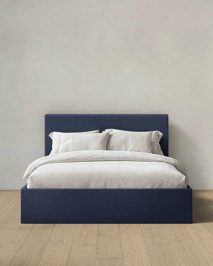 100% Linen Square Bed - Full / Canvas