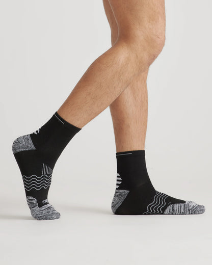 Performance Running Quarter Socks (4-Pack) - S / White