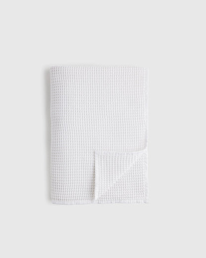 Organic Waffle Throw - 50x70 / Dried Sage