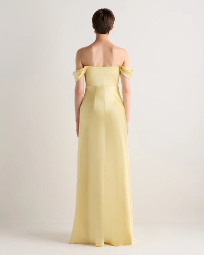 Aurora Stretch Satin Convertible Dress - 0 / Garden Sage Green