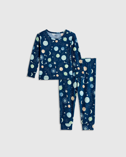 Bamboo Long Sleeve and Pant Pajama Set - 12-18M / Wildflower Dreams