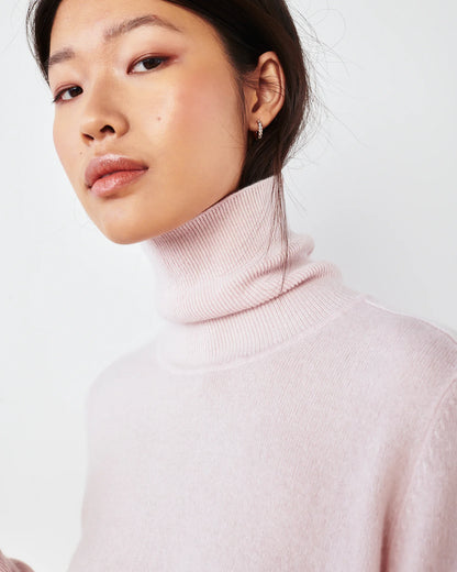 Mongolian Cashmere Turtleneck Sweater - XS / Heather Grey