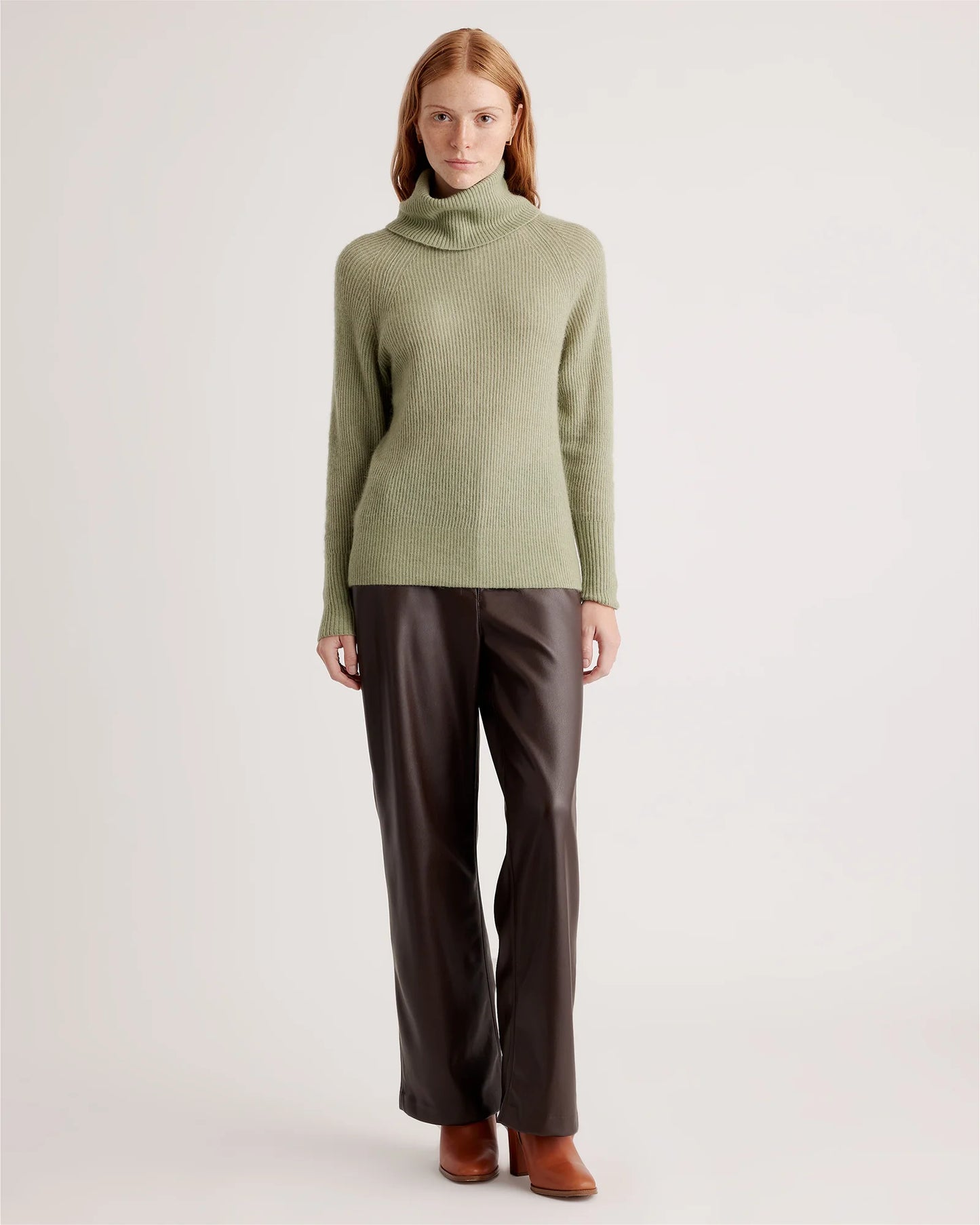 Baby Alpaca-Wool Turtleneck - XS / Light Grey