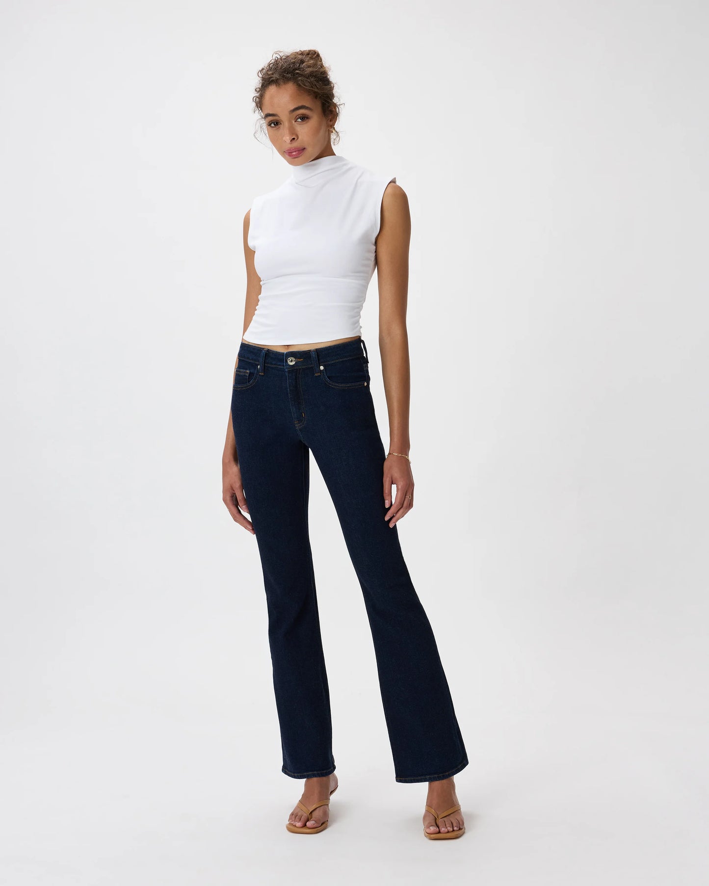 Luna Stretch Flare Jeans - 24 / Black