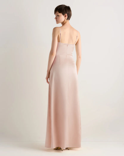 Juliette Stretch Satin Dress - 0 / Garden Sage Green