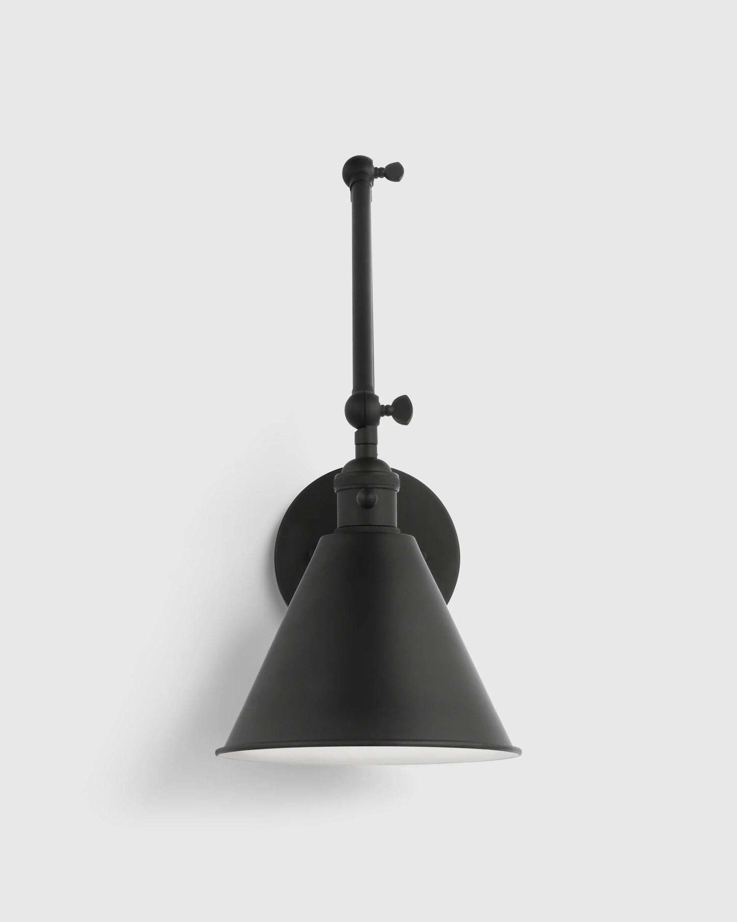 Articulating Double Arm Steel Wall Sconce - One Size / Silver