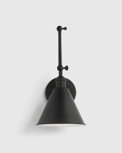 Articulating Double Arm Steel Wall Sconce - One Size / Silver
