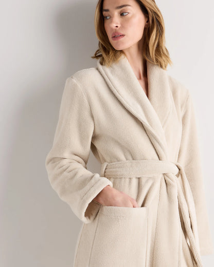 Turkish Cotton Terry Robe - XS / White