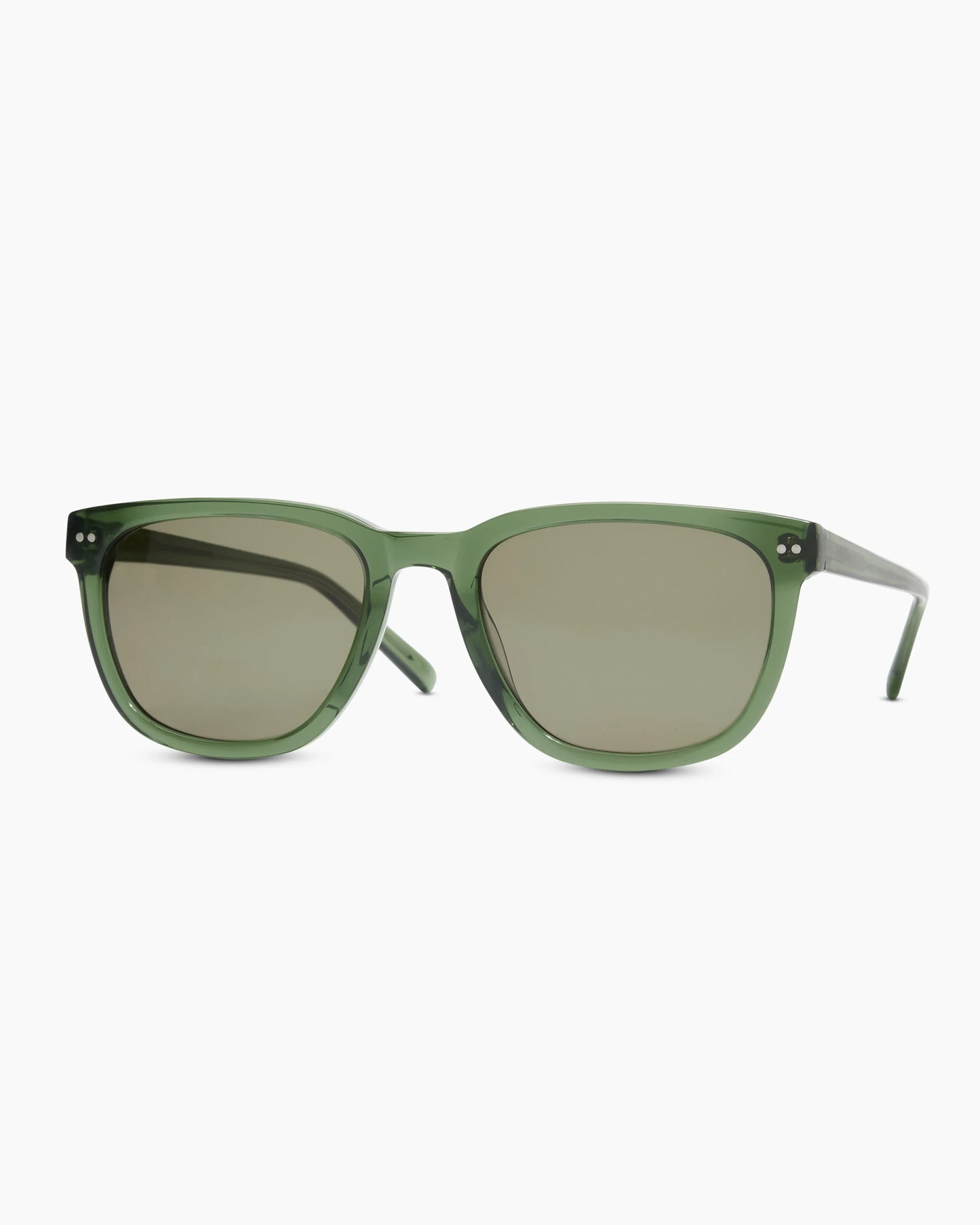 Athens Polarized Acetate Sunglasses - One Size / Clear Brown with Brown lens